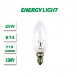 10 sztuk Żarówka tradycyjna  E14 świeczka 25W Energy Light
