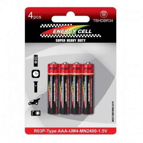 Bateria R03 Energy Cell Super Heavy Duty  blister